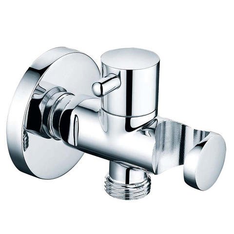 JD-JF3005 Brass Bathroom Auto Angel Water Toilet Stop Angle Valve with Shower Bracket