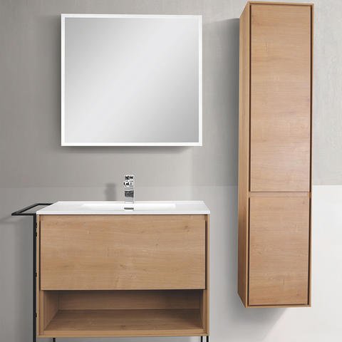 JD-MDG1809-800 Wall Hung Bathroom Wall Mirrored Vanity Cupboards