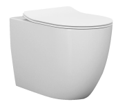 JD-10623 Dual Flush Standard One Piece Toilet with Comfort Seat, Soft Close Seat Cover, And White Finish Toilet Bowl (White Toilet)