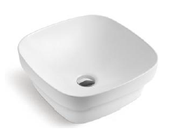 JD-13502-400 Bathroom Vessel Sink White Ceramic Countertop Sink