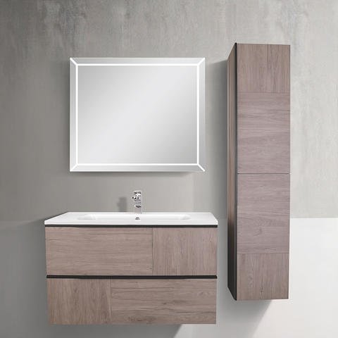 JD-MDG1808-1000 Bath Vanity Sink Cabinets Bath White Bathroom Floor Cabinet